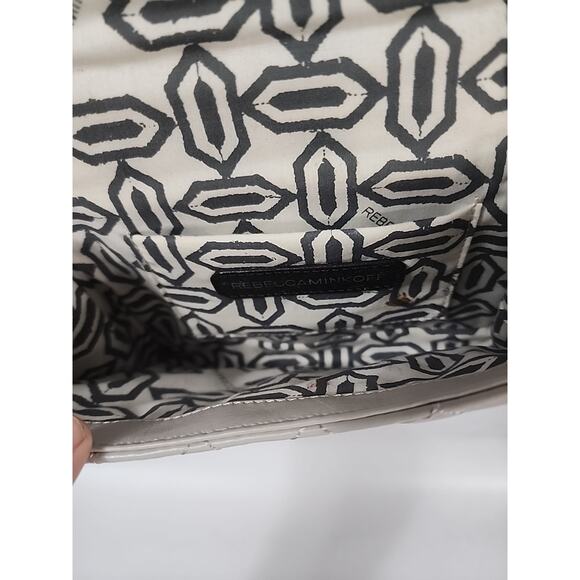 Rebecca Minkoff Light Gray Studded Mini Affair Quilted Bag